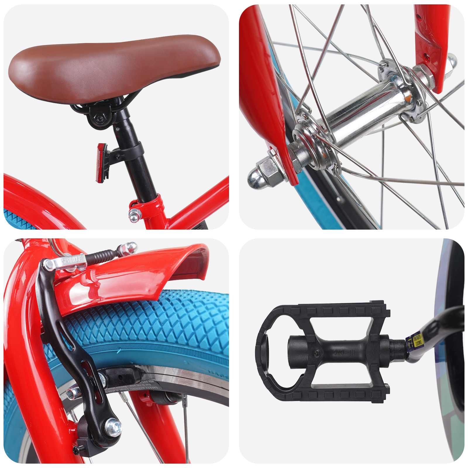 Kinderfahrrad 16 Zoll für 4-6 Jahre alt Schwarz