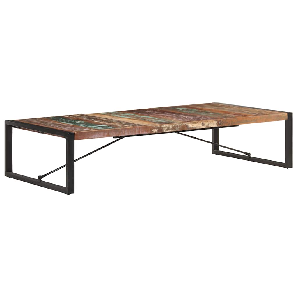Couchtisch 140x140x40 cm Raues Mangoholz