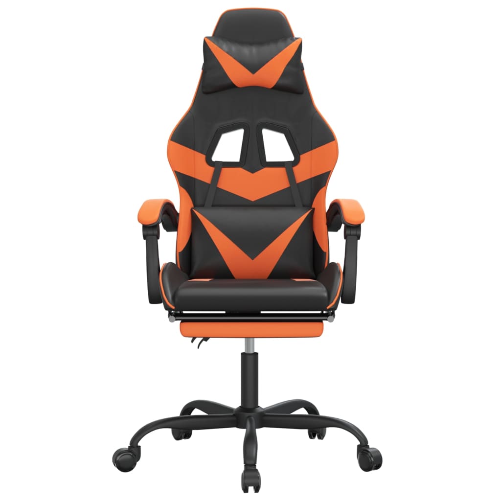 Gaming-Stuhl Drehbar Schwarz und Rot Kunstleder