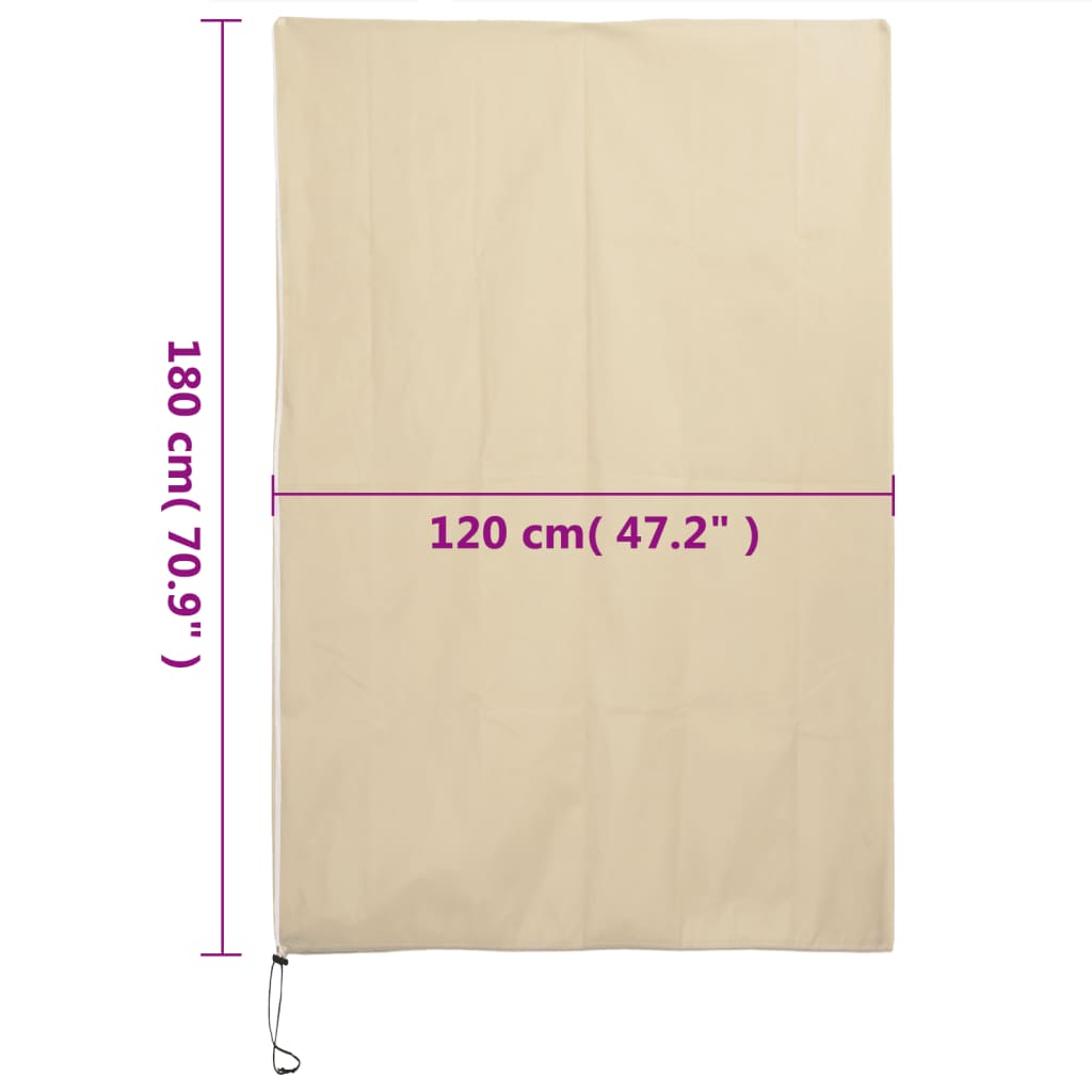 Wintervlies mit Reißverschluss 4 Stk. 70 g/m² 1x1,55 m