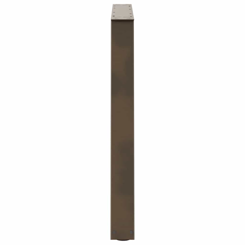 Couchtischbeine V-Form 2 Stück Schwarz 30x(30-31,3) cm Stahl