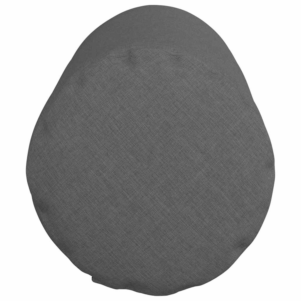 Bolsterkissen 2 Stück Hellgrau Ø 15 x 40 cm Stoff