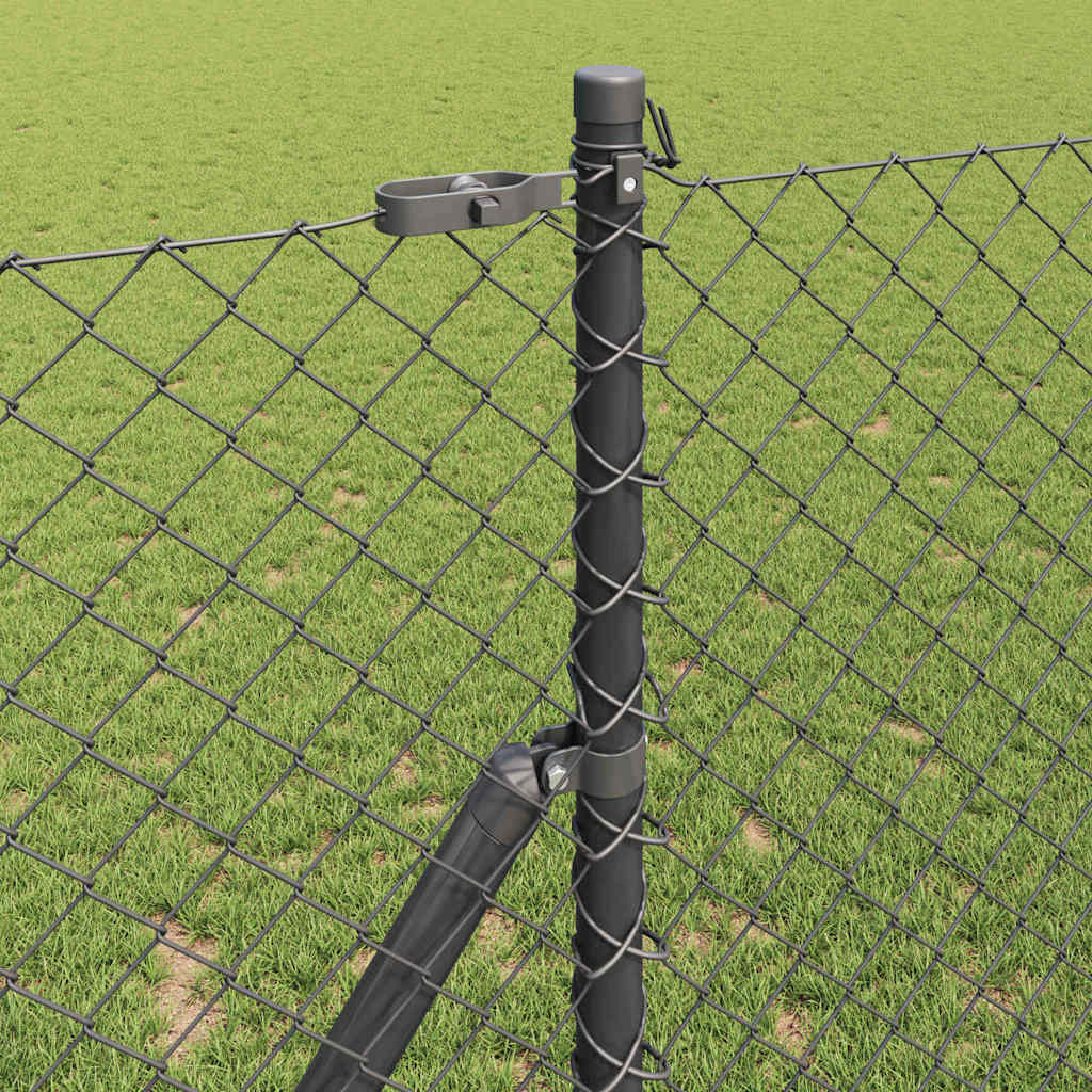 Outdoor Kettenglied-Zaun Erdfixierung 10 x 0,4 m Grün Netz
