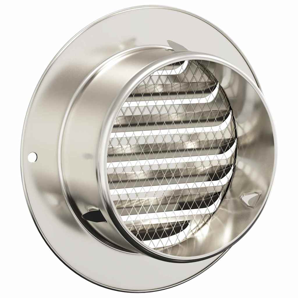 Lüftungsgitter 4 pcs Silber 80 mm Edelstahl