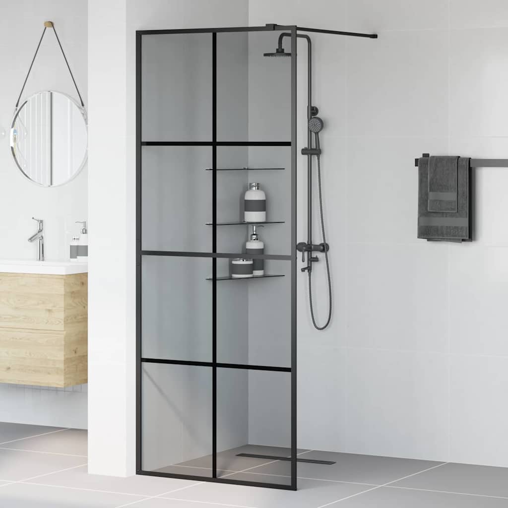 Duschwand für Begehbare Dusche mit Klarem ESG Glas 80x195 cm