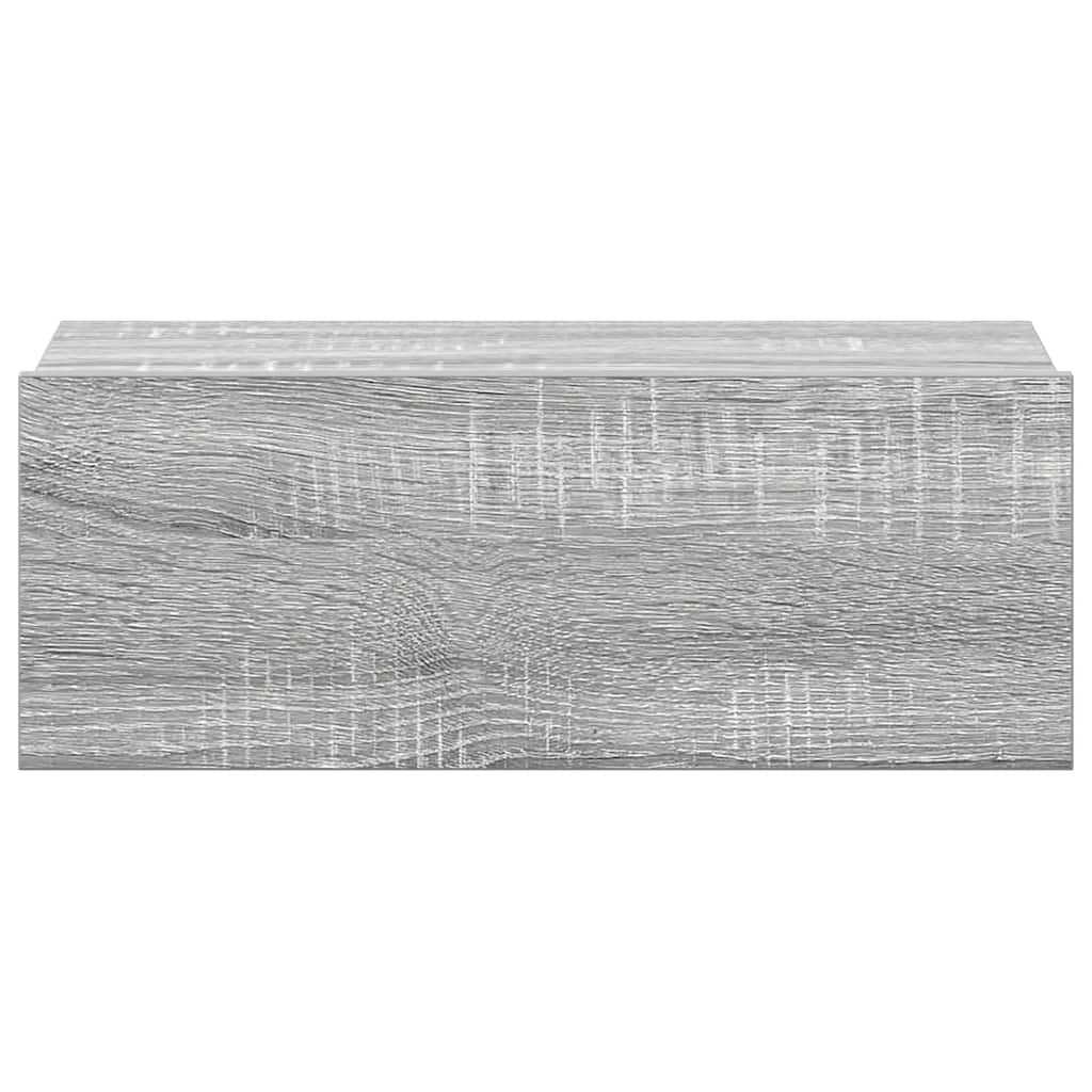 Hängender Nachttisch Weiß 40x30x15 cm Holzwerkstoff