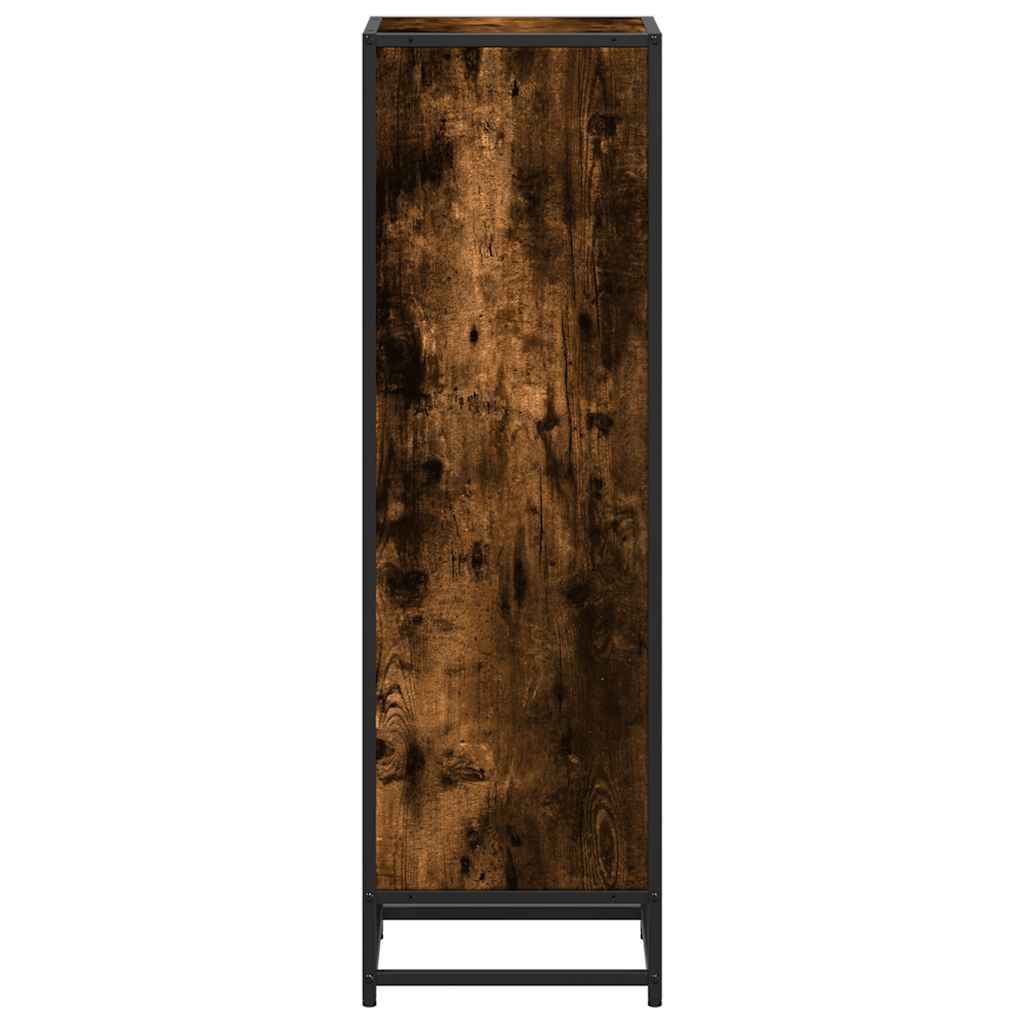 Bücherregal Schwarz 97,5x33x107,5 cm Holzwerkstoff und Metall