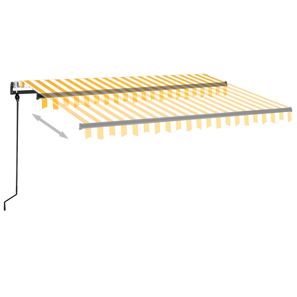 Markise Automatisch Einziehbar 350x250 cm Creme