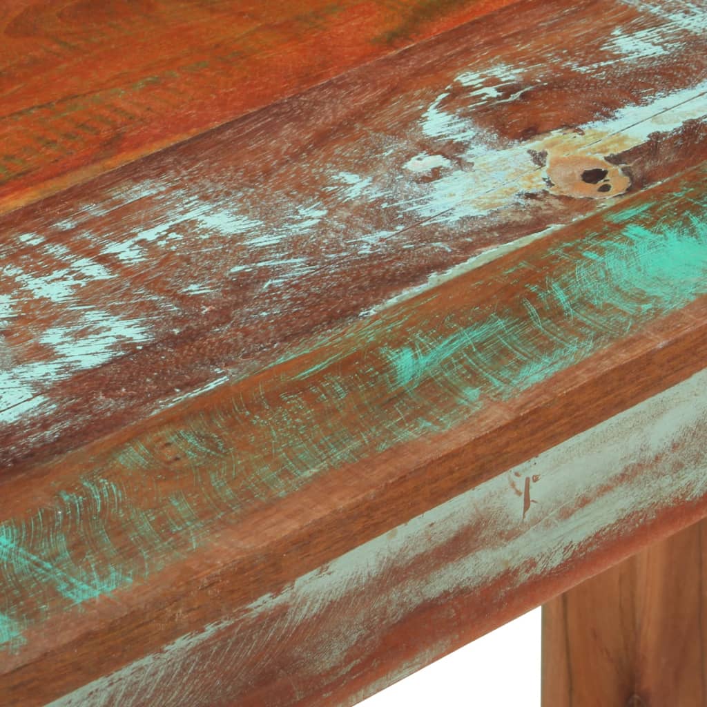 Konsolentisch 110x35x76 cm Raues Mangoholz