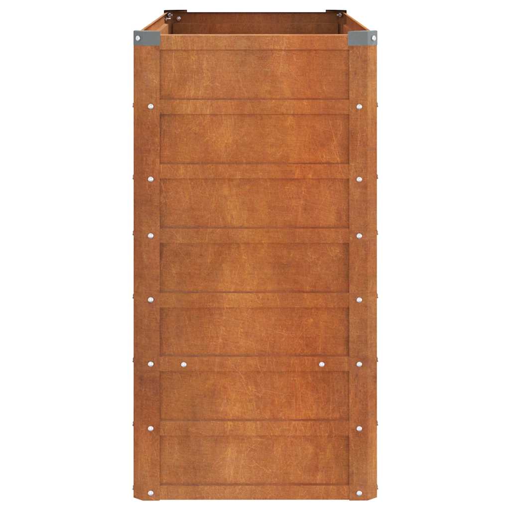 Hochbeet Rostig 100x100x77 cm Cortenstahl