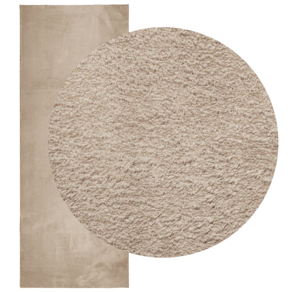 Teppich HUARTE Kurzflor Weich und Waschbar Anthrazit 60x110 cm