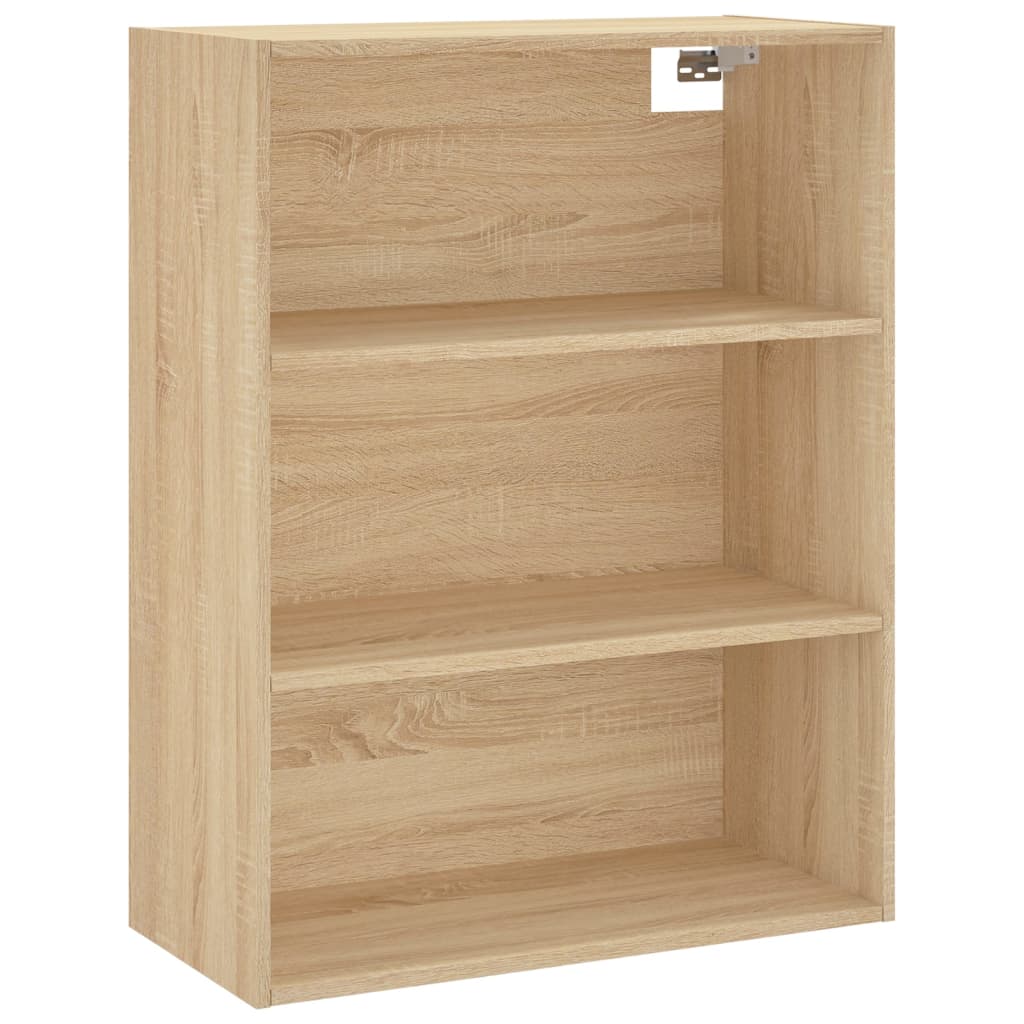 Highboard Hochglanz-Weiß 69,5x34x180 cm Holzwerkstoff