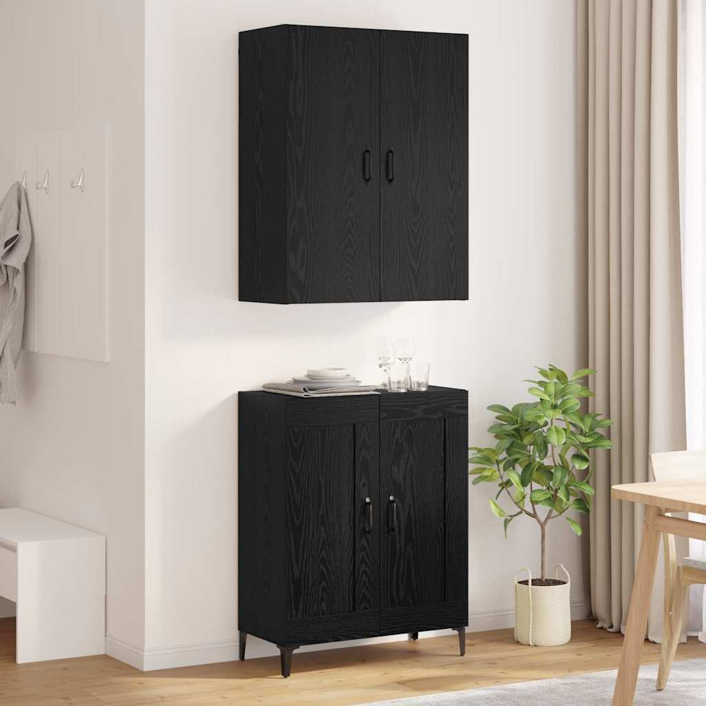 Highboard Altholz 69,5 x 34 x 180 cm Holzwerkstoff