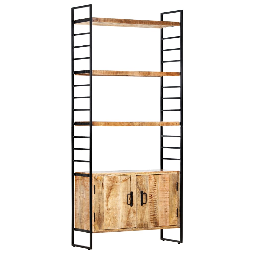 Bücherregal 4 Ebenen 80x30x180 cm Altholz Massiv