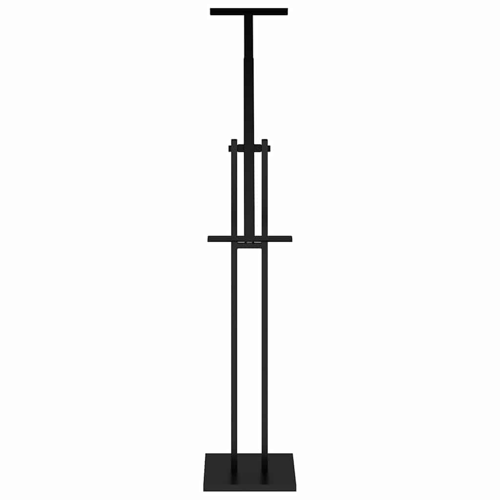 Messestände 2 pcs Schwarz 26,5 x 26,5 x 150 cm Stahl