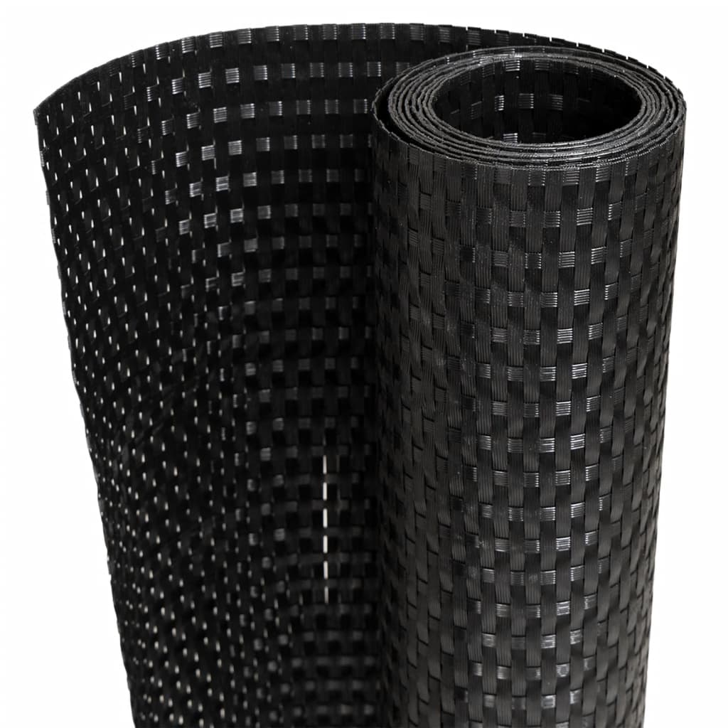 Balkon-Sichtschutz Anthrazit 300x90 cm Poly Rattan
