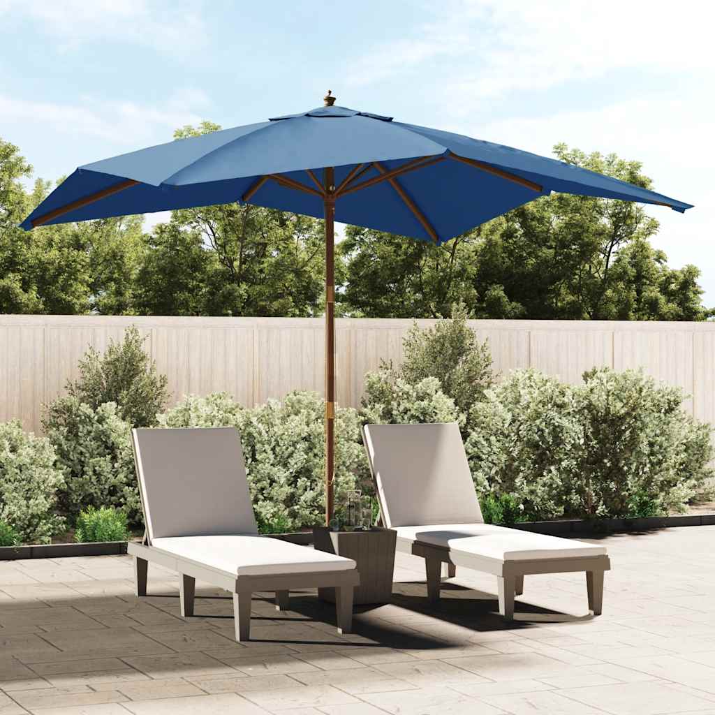 Sonnenschirm mit Holzmast Sandfarben 300x300x273 cm
