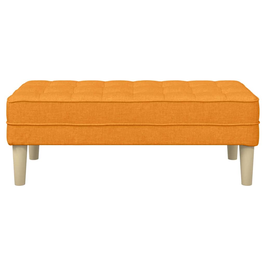 Bank mit Kissen Hellgrau 113 x 57 x 39 cm Stoff