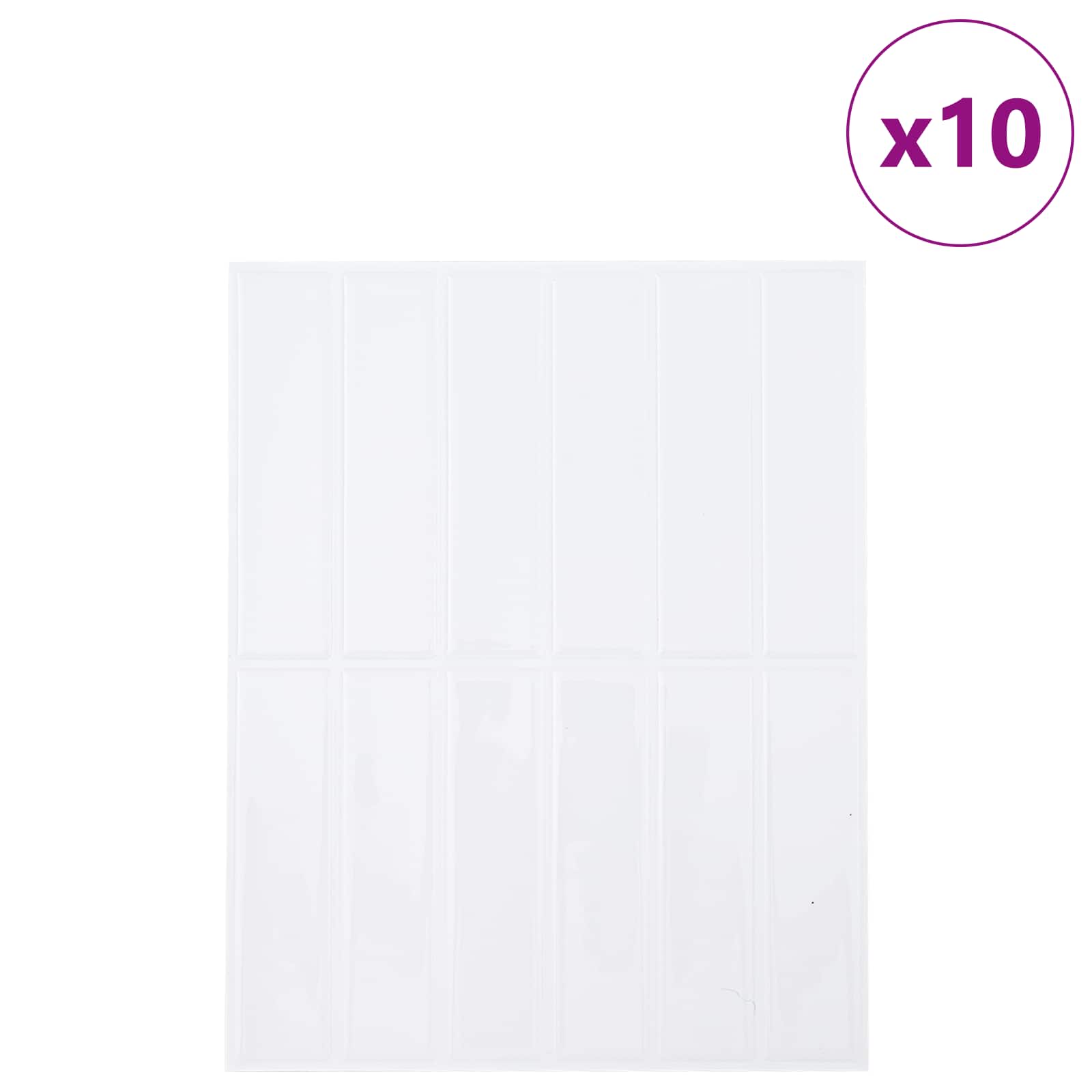 Rechteckige Fliese 10 pcs Dunkelgrün 29 x 23 x 0,08 cm