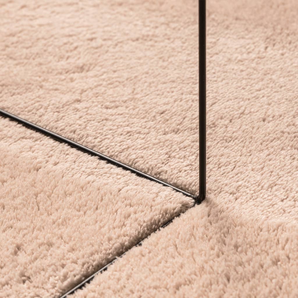 Teppich HUARTE Kurzflor Weich und Waschbar Anthrazit 60x110 cm