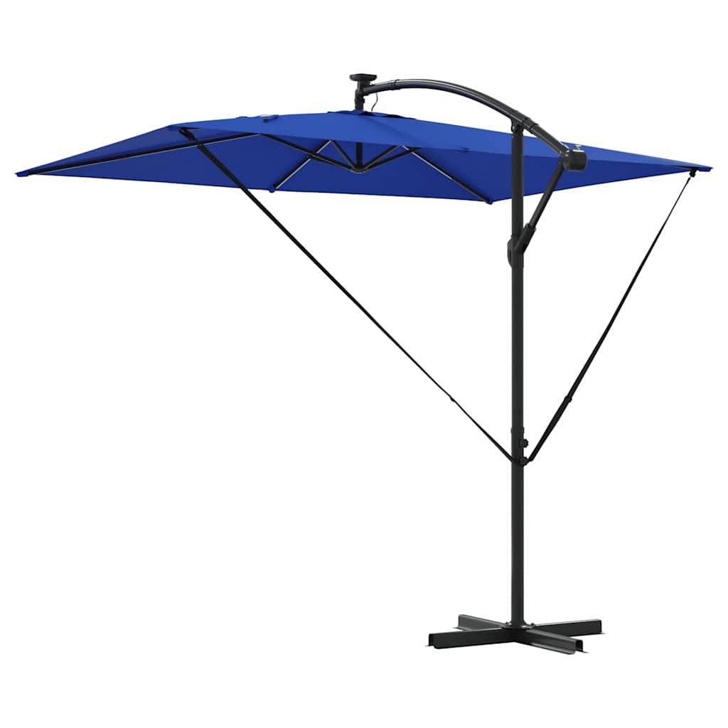 Sonnenschirm Sand 294 x 200 x 270 cm Polyester und Aluminium