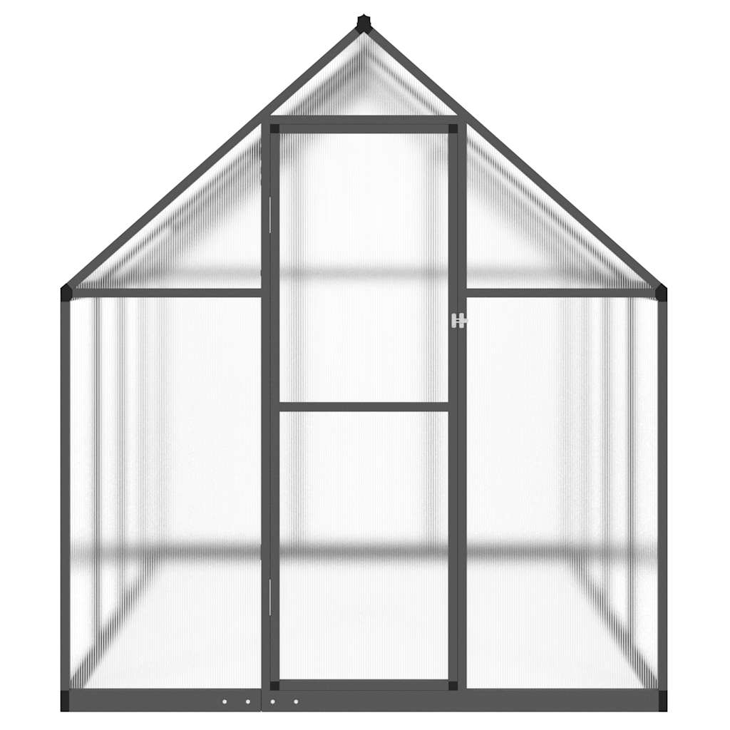 Gewächshaus mit Fundamentrahmen Silbern 169x114x202 cm Alu