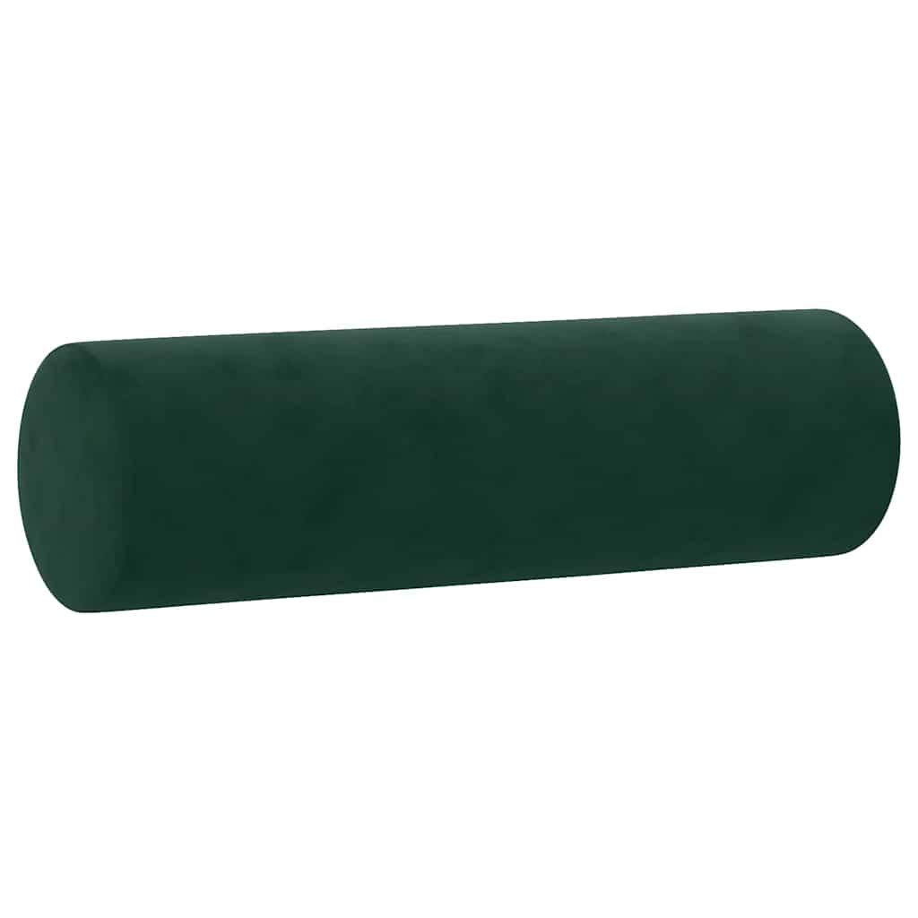 2-Sitzer-Sofa mit Zierkissen Dunkelgrün 120 cm Samt