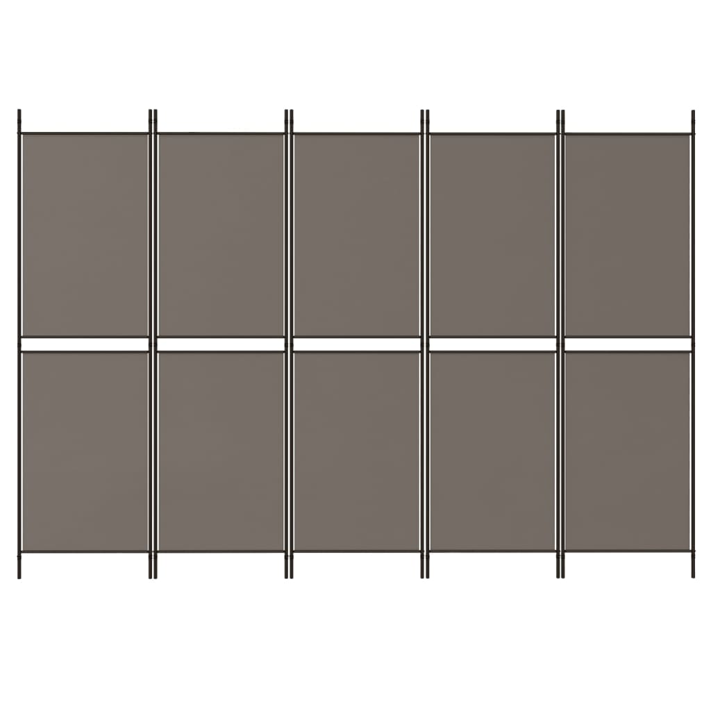 3-teiliger Raumteiler Beige 150 x 180 cm Stoff