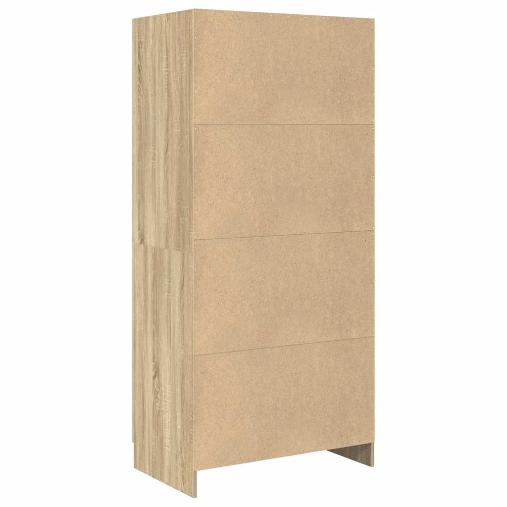Kleiderschrank Weiß 82,5x51,5x180 cm Holzwerkstoff