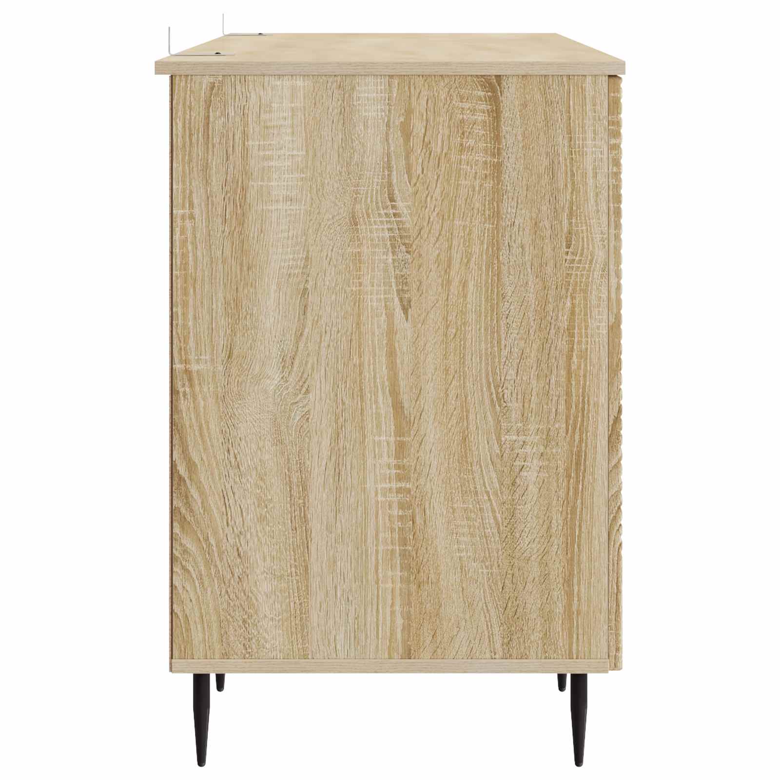 Schreibtisch mit Regal Schwarz 142,5 x 50 x 75 cm Holzwerkstoff