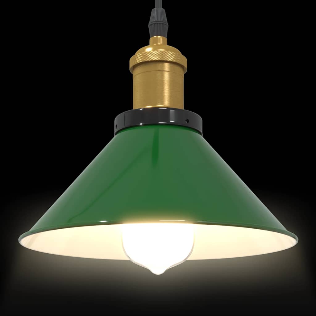 Pendelleuchte Höhenverstellbar E27 Schwarz Glänzend Ø 22 cm