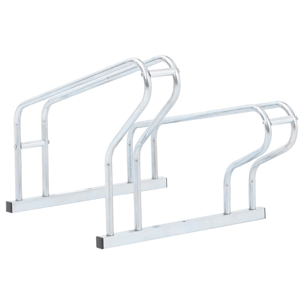 Fahrradständer für 2 Fahrräder Verzinkter Stahl