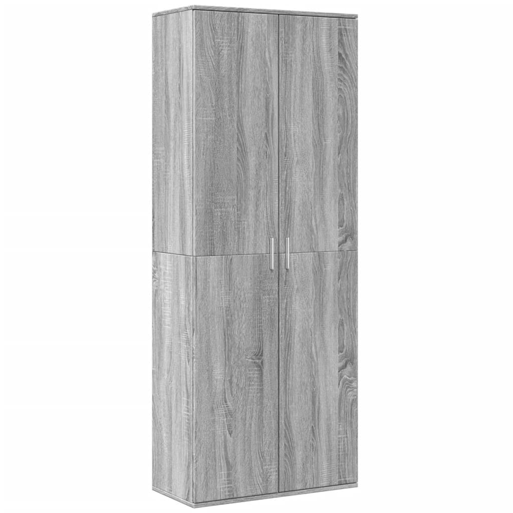 Highboard Weiß 70x35x180 cm Holzwerkstoff