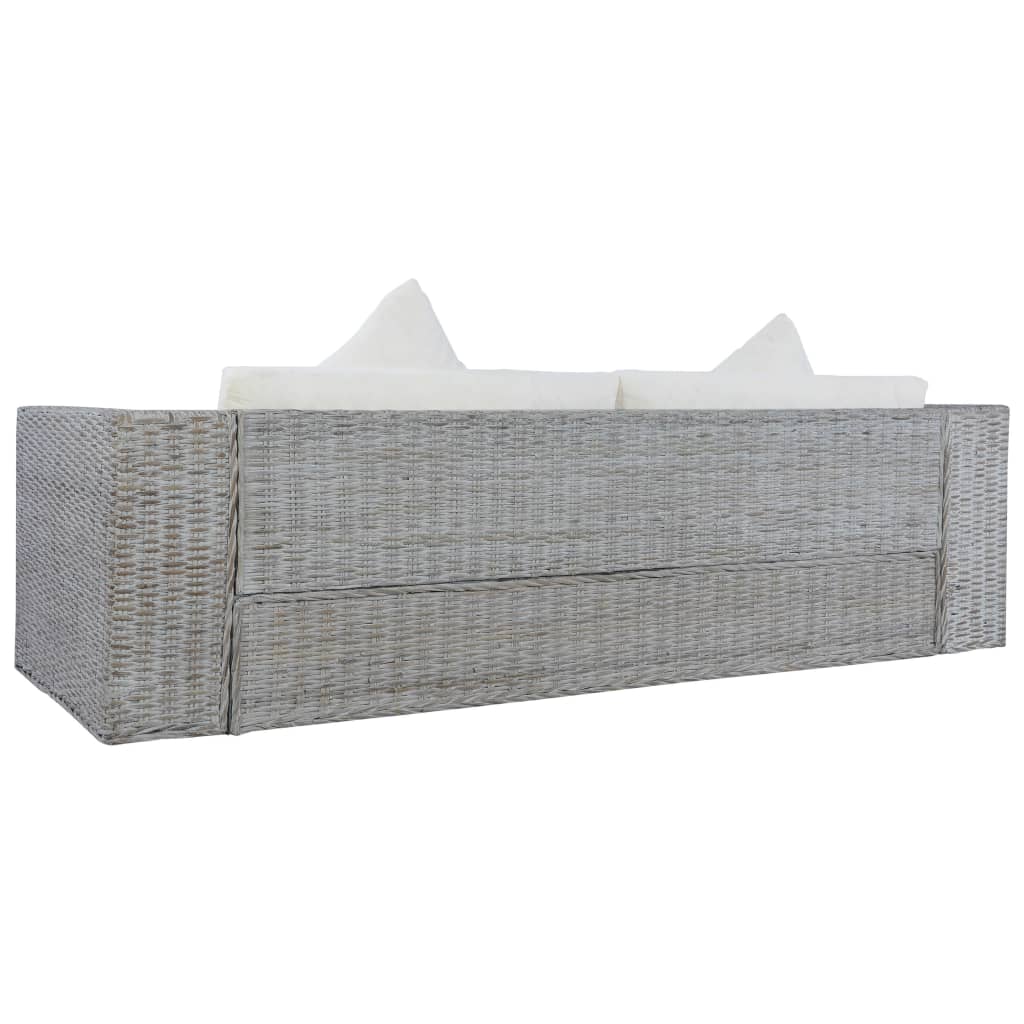 2-Sitzer Sofa Echtes Rattan