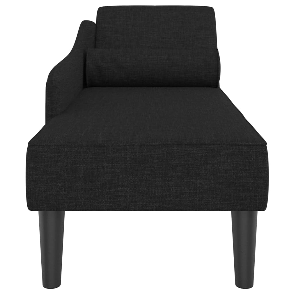 Chaiselongue mit Kissen Weinrot Stoff