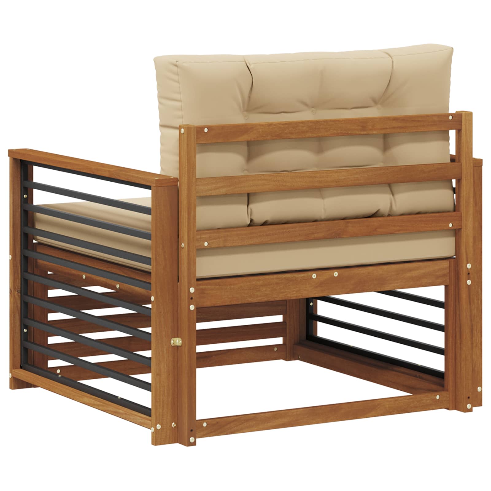 2 Stück Outdoor-Sofa Natur