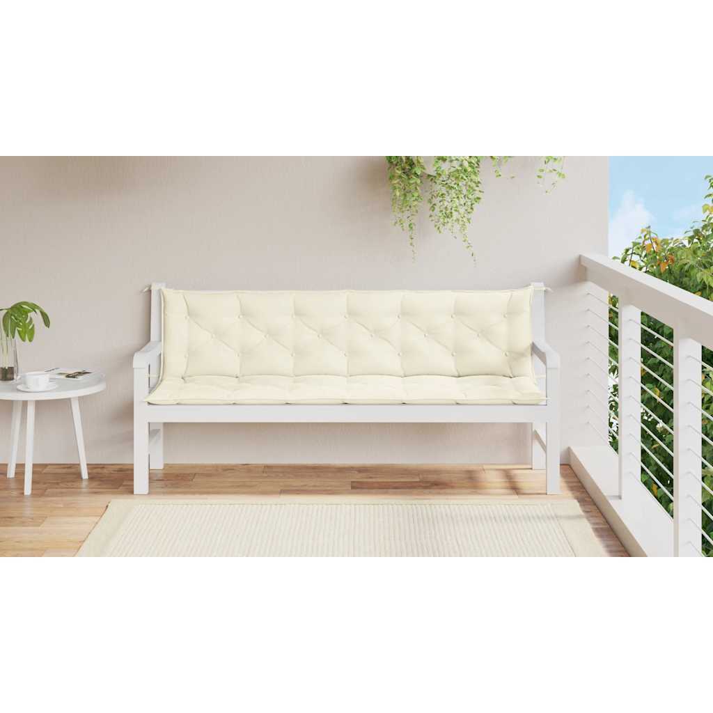 Gartenbank-Auflage Anthrazit 100x(50+50)x7 cm Oxford-Gewebe