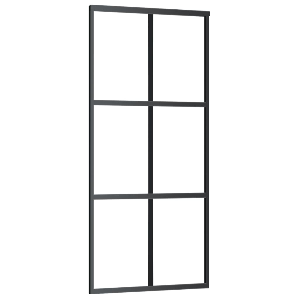 Schiebetür mit Beschlag ESG-Glas & Aluminium 76x205 cm