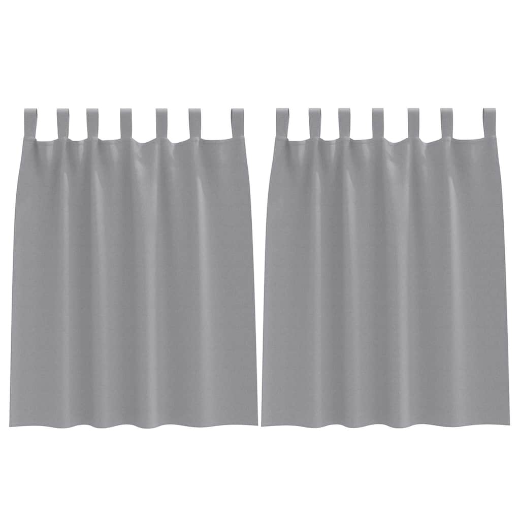 Verdunkelungs-Vorhänge mit Ringen 2 pcs Beige 140 x 140 cm
