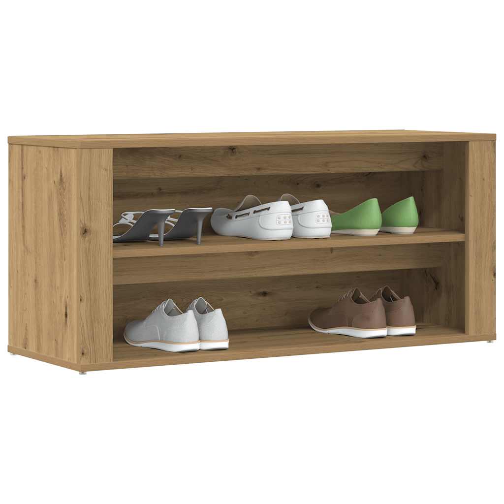 Schuhregal Weiß 100x35x45 cm Holzwerkstoff