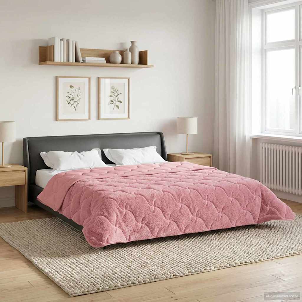 Winterbettdecke Gepolstert Anthrazit 135 x 200 cm