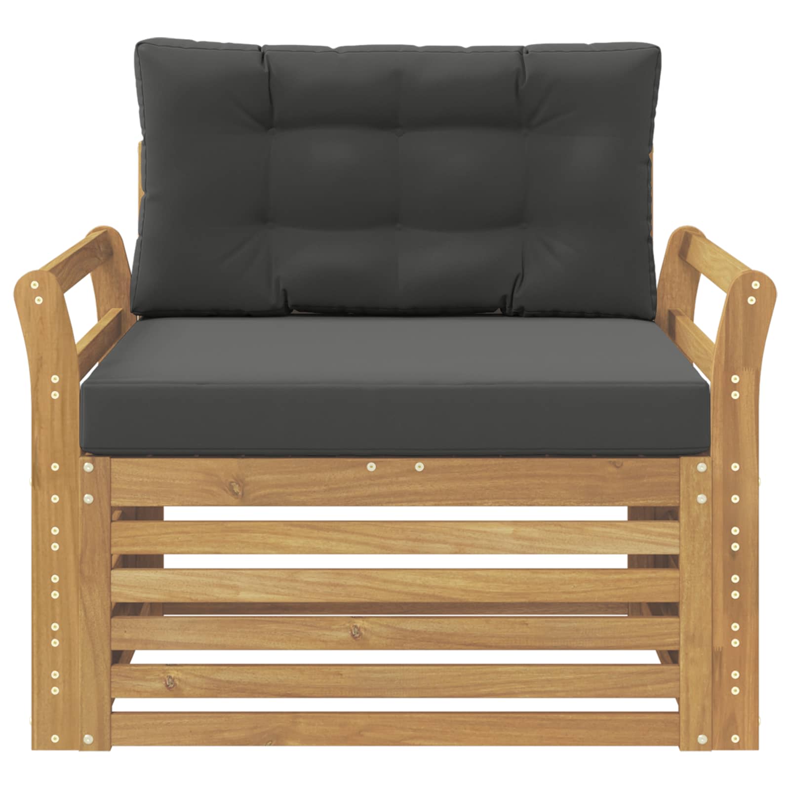 2 Stück Outdoor-Sofa Natur