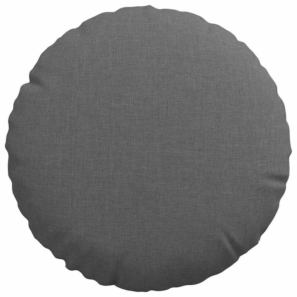 Sitzkissen 2 pcs Hellgrau Ø30 x 13 cm Stoff