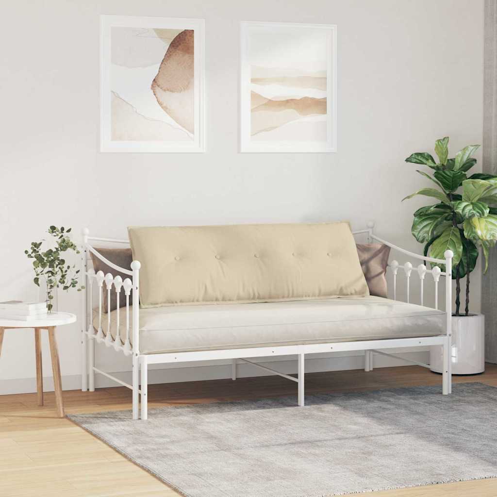 Rückenkissen Hellgrau 50 x 19 x 45 cm Stoff