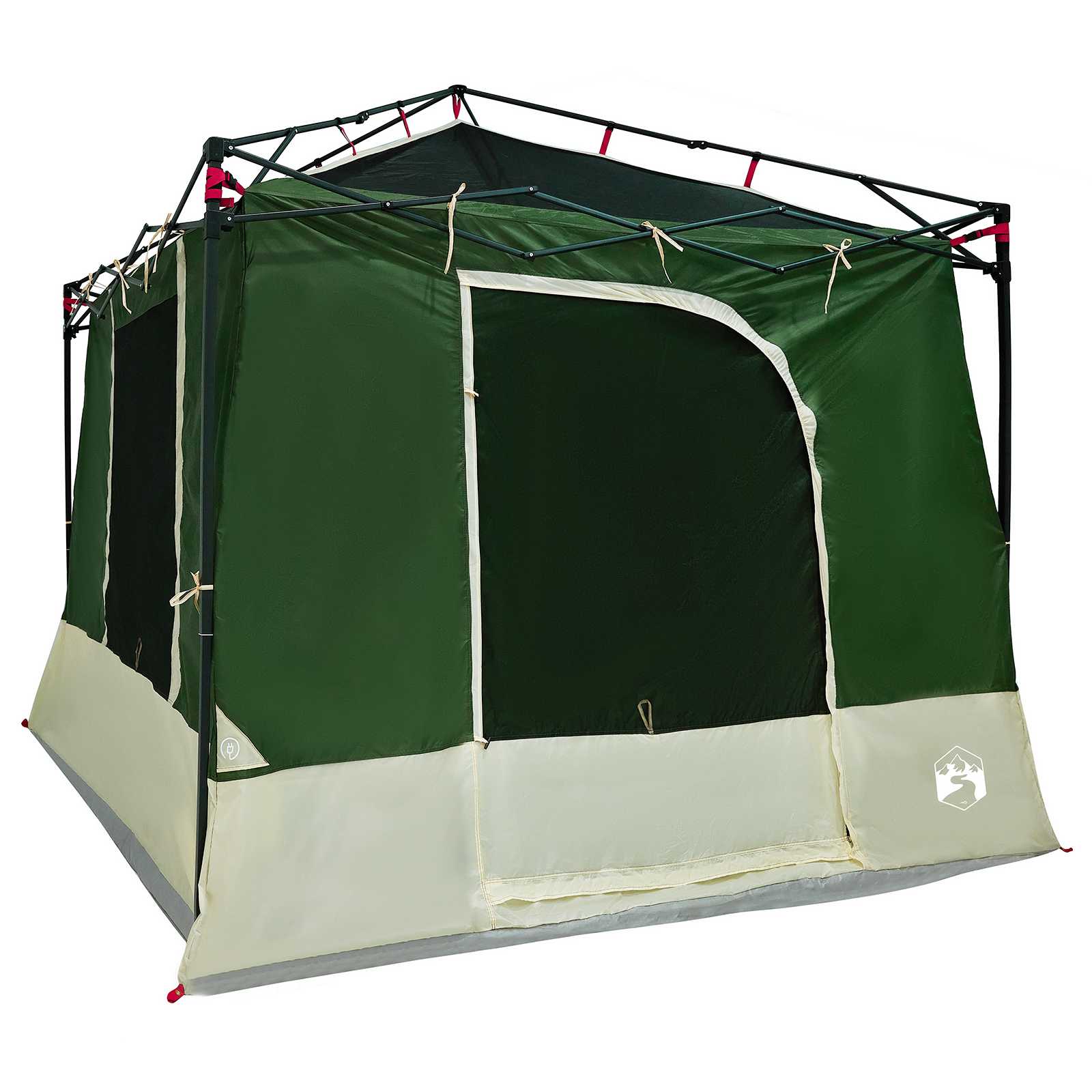 Camping-Zelt-Set mit Dach 2 pcs Blau Taffeta und Stoff