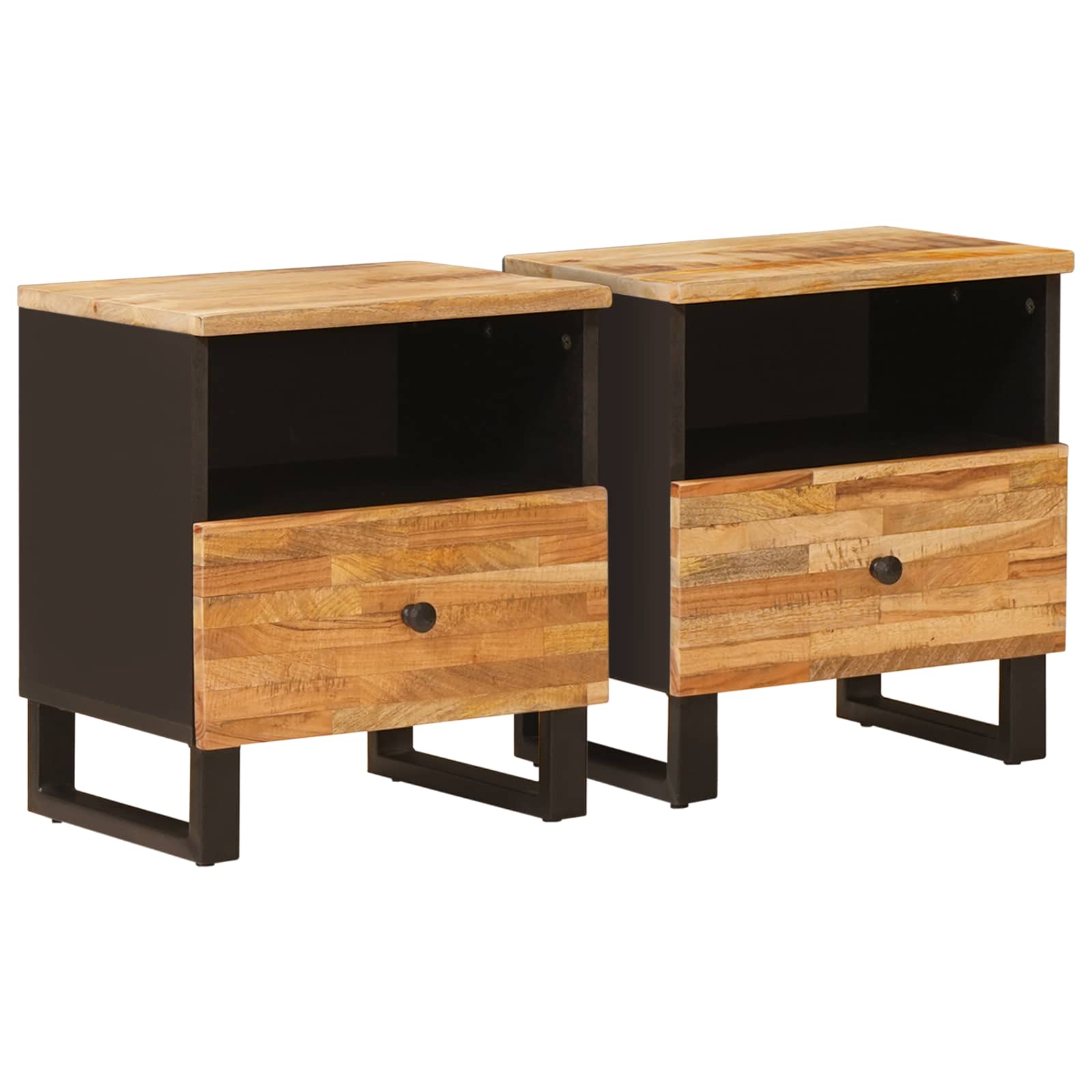 Bettkasten Braun 40 x 33 x 46 cm Massivholz Mango