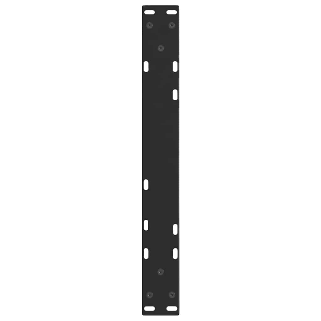 Couchtischbeine V-Form 2 Stück Schwarz 30x(30-31,3) cm Stahl