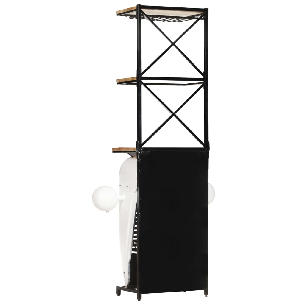 Traktor-Weinschrank 49x31x172 cm Mango Massivholz