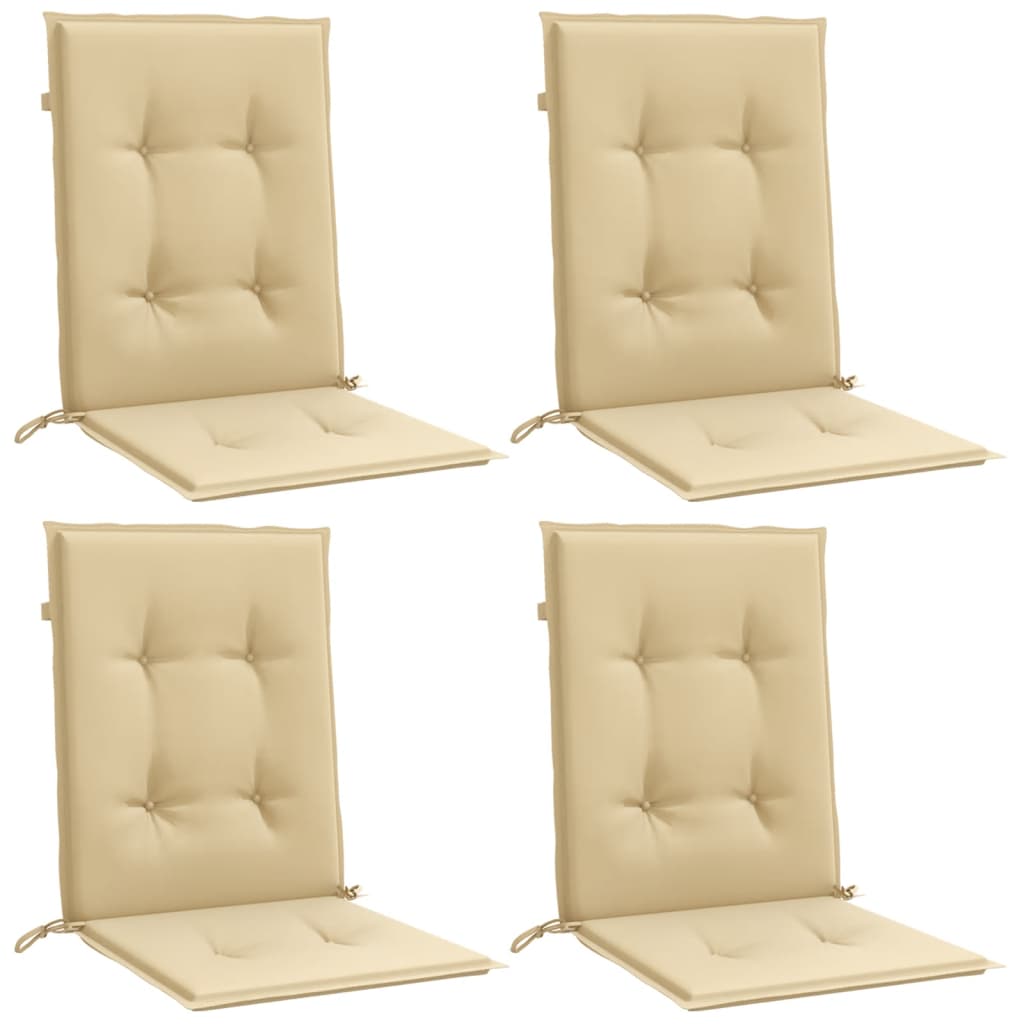 Niedriglehner-Auflagen 2 Stk Melange Anthrazit 100x50x7cm Stoff