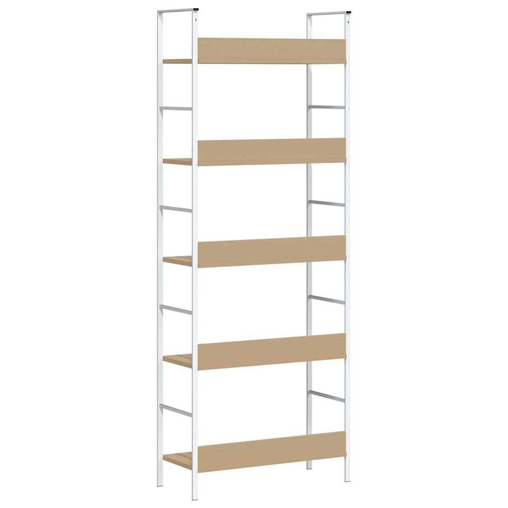 Bücherregal 3 Regalböden Schwarz 60×27,6×90,5 cm Holzwerkstoff